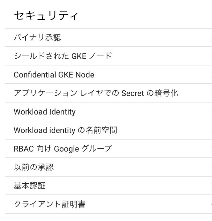 Workload Identity の設定確認